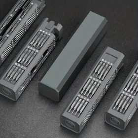 Resim 44 parçalık Hassas Tornavida Seti - Manyetik Torx Uç Kiti Karbon Çelik Başlıklar ile, Sökülebilir Sap, Mini Araç Kutusu için - Ev, Akıllı Cihazlar, Bilgisayar ve Cep Telefonu Tamiri için İdeal 