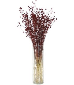 Resim Kurutulmuş Luna Keten Demeti Bordo-10932 