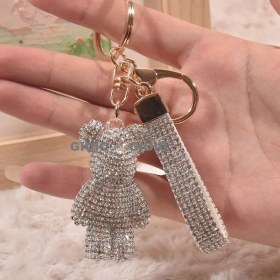 Resim Silver1 Yeni Kordon Aşk Anahtarlık Karikatür Bebek Doğum Günü Hediyesi Kadın Çanta Çekicilik Iyi Şanslar Anahtar (Yurt Dışından) 