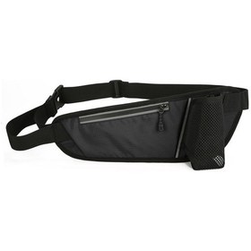 Resim Vkemall Spor Bel Çantası, Su Geçirmez Nylon, Hafif, 7 İnç Telefon Kutusu, Yansıtıcı Şeritler, Yürüyüş, Koşu, Bisiklet, Dağcılık İçin Siyah 