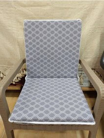 Resim 1 Adet Komutan Arkalıklı Sandalye Minderi, Extra Kalın - Gri Gri 