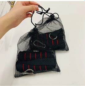 Resim Willowhaven 2 Çift Siyah Kırmızı Ağır Hizmet Tipi Direnç Bandı Tutma Kolları Ev Spor Salonu İçin 