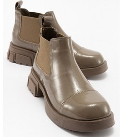 Resim Luvishoes Cafune Koyu Bej Rugan Kadın Bot Koyu Bej 
