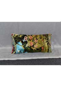 Resim Zehra Abla Halı Yeni El Dokuma Dekoratif Lumbar Kilim Kırlent Yastık Kılıfı 6608 Çok Renkli 