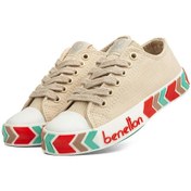 Resim Benetton Bn-90620- Bej - Kadın Spor Ayakkabı 001 