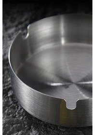 Resim Çelik 10 Cm Gri Yuvarlak Kül Tablası Küllük Cin545 