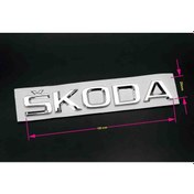Resim Parçazamanı Skoda Arka Bagaj Yazısı Krom 