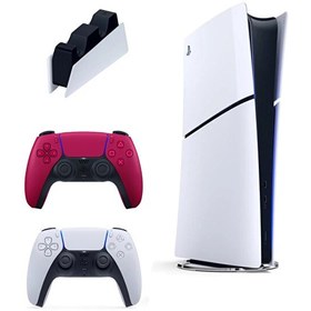 Resim Sony Playstation 5 Slim Digital + 2. Kırmızı Dualsense + Şarj İstasyonu (İthalatçı Garantili) 