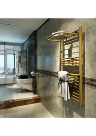 Resim Duffmart Practical 6/8 Gold Havlupan Havlu Radyatör 