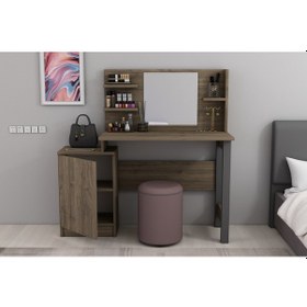 Resim Derya Dekor Jeni Makyaj Masası Ceviz-antrasit 