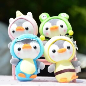 Resim OEMG Yeni 1 Adet Dört Inç Iyi Şanslar Karikatür Peluş Oyuncak Bebek Anahtarlık Sevimli Bebek Anahtar Küçük Kolye Seti (Yurt Dışından) 