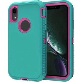 Resim Chenkestoreone Su Geçirmez Xr Ağır Hizmet Kılıfı Düşmeye Kaymaya Toza Karşı Koruma Water Blue Rose Red 