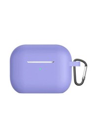 Resim Koodmax Apple Uyumlu AirPods Pro 2. Nesil Silikon Kılıf + Metal Kopça - Mor 