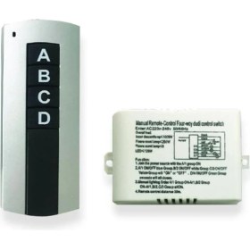 Resim Forlife Dörtlü Siyah Avize Kumandası 