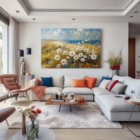 Resim Deniz Kenarı Açanlar - 90x60 