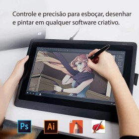 Resim Wacom Cintiq 16 FHD 8192 Seviye 5080 lpi Grafik Tablet (DTK1660) 