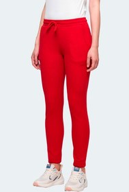 Resim Slazenger POLL I Kadın Cepli Dar Paça Kırmızı Eşofman Altı 