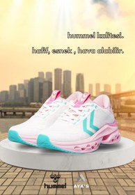 Resim hummel Beyaz-pembe Fileli Esnek Kadın Spor Ayakkabı Hml 