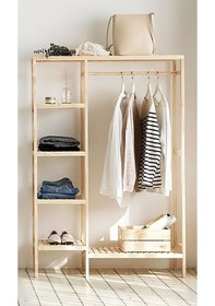 Resim Pinoxi-Pinoxi Ahşap Açık Gardırop 160X100X30 Cm 