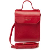 Resim Kırmızı Deri Kadın El Çantası - S25Y1BC80432-D2N 