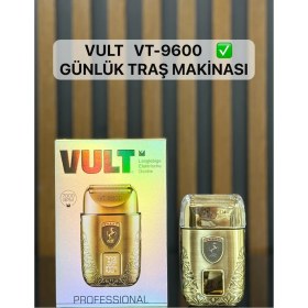 Resim UltraNova Şarjlı traş makinesi, çift kademeli, ıslak ve kuru kullanım, döner başlık, sarı renk 