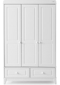 Resim Boss 3 Kapılı Dolap, Bebek Ve Genç Odası Dolap Beyaz 