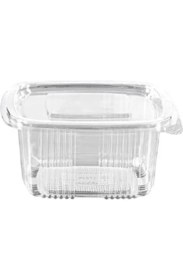 Resim Sızdırmaz Kap 500 gr cc Kullan At Tek Kullanımlık Plastik Kapaklı Kase 100 Adet 