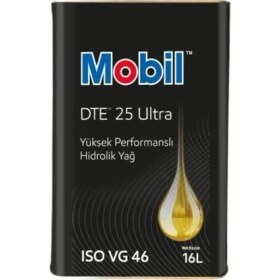 Resim Mobil Dte 25 Ultra Iso Vg 46 Aşınma Önleyici Hidrolik Yağ 16 Lt. 