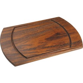 Resim Trio Steak Board Iki Kenarı Oval Tahta 