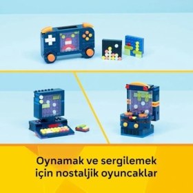 Resim Creator 3’ü 1 Arada Retro Oyun Konsolu 31380 - 8 Yaş Üzeri Kız ve Erkek Çocuklar Için Bilgisayar Veya Atari Makinesine Dönüşebilen Yaratıcı Oyuncak Yapım Seti, Eğlenceli Hediye Fikri (268 Parça) 