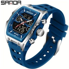 Resim Oldfriend Sanda Erkek Spor Saati Kırmızı Adımsayar Pusula Kronometre 50m Su Geçirmez Diğer 