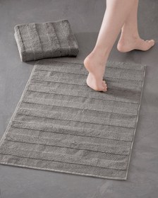Resim Mons Bathmat 404 - 2 Adet 50x75 cm Premium Ayak Havlusu - Antrasit 