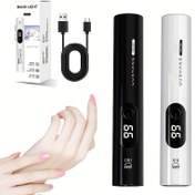 Resim USB Şarj Edilebilir LED Tırnak Lambası, Çift Zamanlayıcı Ayarı (20/60s), Kompakt & Taşınabilir, LCD Ekranlı, Jel Tırnaklar, Sticker Tırnaklar ve Ayak Tırnağı Kurutma Makinesi için Uygun, Hızlı Işık ile Yüksek Kaliteli Kadınlar İçin Hediye 