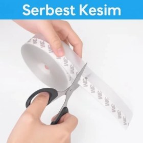 Resim Storemax 5 Metre Kapı ve Pencere Bandı, Kendinden Yapışkanlı, Şeffaf Kapı ve Pvc Pencere Fitili, Duşakabin, Cam, Rüzgar Contası, Böcek, Toz, Ses Yalıtımı, Soğuk Geçirmez Silikon Şerit, 35 Mm, İSO9001 
