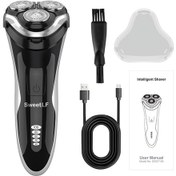 Resim Moveevo Sweetlf Erkekler Için Elektrikli Tıraş Makinesi Taşınabilir Kablosuz Elektrikli Tıraş Makinesi 3 Başlıklı Islak Ve Kuru 