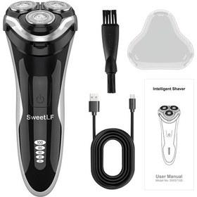 Resim Moveevo Sweetlf Erkekler Için Elektrikli Tıraş Makinesi Taşınabilir Kablosuz Elektrikli Tıraş Makinesi 3 Başlıklı Islak Ve Kuru 