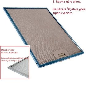 Resim Hotpoint Ariston Uyumlu He 60 S X/ha Ankastre Davlumbaz Alüminyum Yağ Fi 