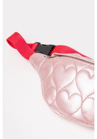 Resim İcone Bag Icone Çocuk Kalp Kapitone Detaylı Bel Çantası Pembe 