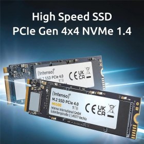 Resim Uslucan Alışveriş Intenso 500GB MI500 Gen.4x4 Nvme 1.4 SSD 5300MB-4000MB-S SSD Harddisk 