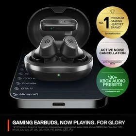 Resim SteelSeries Arctis GameBuds Xbox için - Kablosuz Kulak İçi Oyun Kulaklığı - 2,4 GHz + BT 5.3 - ANC/Şeffaflık Modu - Suya Dayanıklı IP55 - 40H Pil - Kablosuz Şarj - Xbox, PS5, PC, Switch, Mobil 