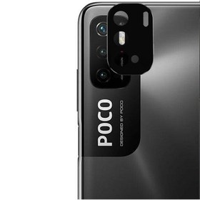 Resim Microcase Xiaomi Poco M3 Pro Uyumlu Kamera Lens Koruma Halkası - Kapalı Tasarım Siyah 