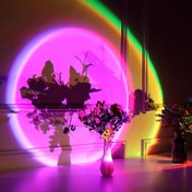 Resim 16 Renkli LED Günbatımı Yansıtma Lambası Uzaktan Kumanda ile - 4 Modlu Gökkuşağı Aydınlatması Fotoğrafçılık, Selfie, Parti, Ev Dekoru için - USB Güçlü, Cilalı Kaplama, Kadınlar için İdeal Hediye, Yatak Odası Dekoru | Modern Gece Lambası | Uzaktan Kumandalı Lamba, Ay Dekoru 