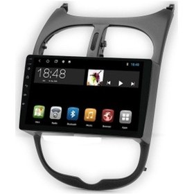 Resim Peugeot 206 1999-2011 8gb Ram 64gb Hafıza 8 Çekirdek Carplay Kamera Android Multimedya 9" 