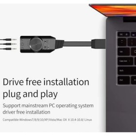 Resim Ala Store Plus Px-Gs3 Plextone Gs3 Mark Iı Sanal Gaming 7.1 Kanal USB Ses Kartı, Gaming Ses Kartı Pubg ve Lol Ses Efektleri Dahil, Mikrofon ve 3.5mm Çift Kulaklık Ses Jakı Ses Kartı Dönüştürücü 