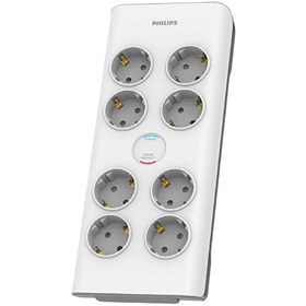 Resim Philips SPN7080WA/62 Sekizli Akım Korumalı Priz 