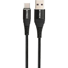Resim Syrox C87 Type-C 2.0A Metal Başlıklı Şarj ve Data Kablosu 