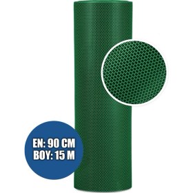Resim Sera Trend Kaydırmaz Bal Petek Paspas 90CMX15METRE Yeşil Pvc Z Mat Pas Pas Iç Dış Mekan Yolluk Islak Zemin Halısı 