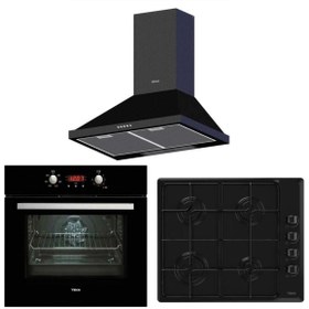 Resim Teka Chef 4 Siyah Ankastre Set ( Heb 723 Bk - Hlx 640 Bk - Dbt 60 Bk) 