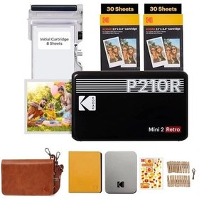 Resim Kodak Mini 3 Retro 4pass Taşınabilir Fotoğraf Yazıcısı Siyah 
