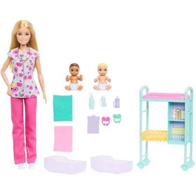 Resim Barbie Kariyer Bebekleri Çocuk Doktoru JMK12 
